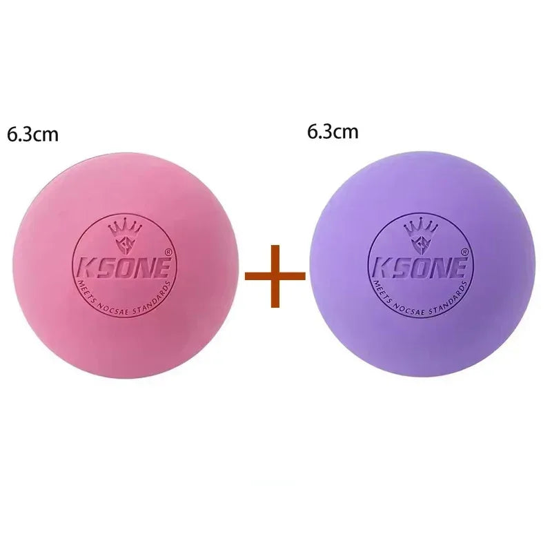 Rubber Fascia Massage Ball Lacrosse Balls Yoga Fitness Exerciser Deep Tissue Muscle Relaxation Foot Back Shoulder Healt Care - Urbizia