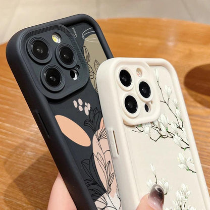 Magnolia Flower Soft TPU Case for iPhone Series