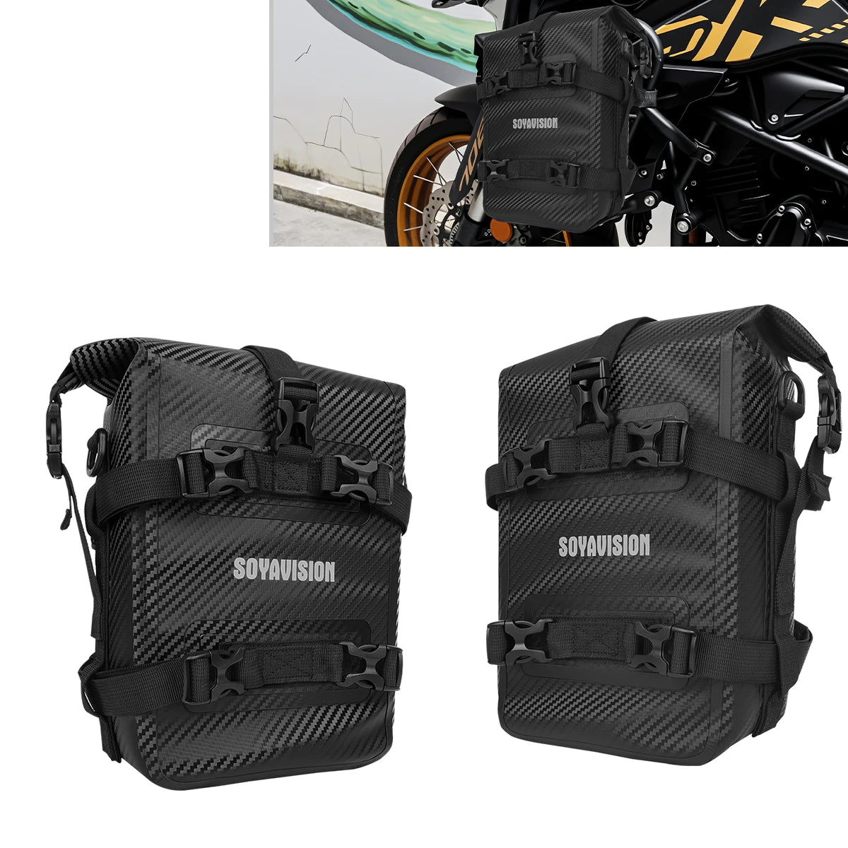 1/2PC Motorcycle Bumper Bag For BMW R1200GS R1250GS ADV For HONDA NC750X CB500X Waterproof Crash Bars Bag Bumper Repair Tool Bag