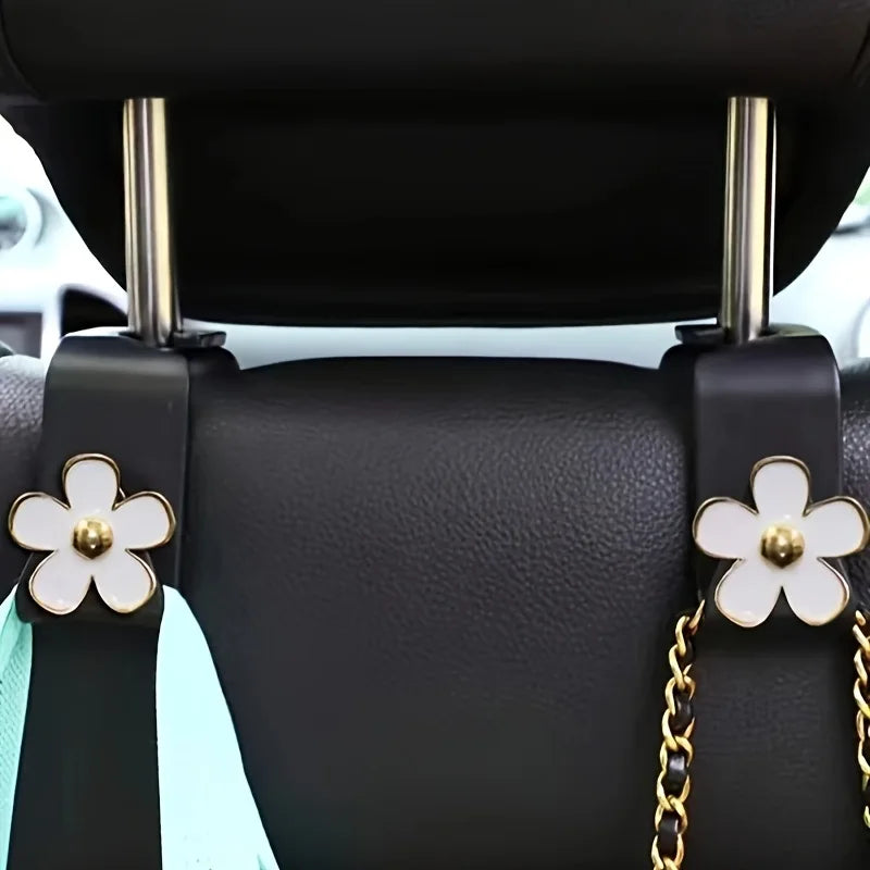 2pcs Universal Car Seat Headrest Hook For Auto Back Seat Storage Organizer Hanger Holder For Handbag Purse Bags Clothes Coats