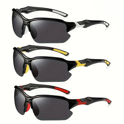 Outdoor Polarized Fashionable Sports Glasses for Men and Women, Windproof Suitable for Baseball Running Fishing Golf and Driving