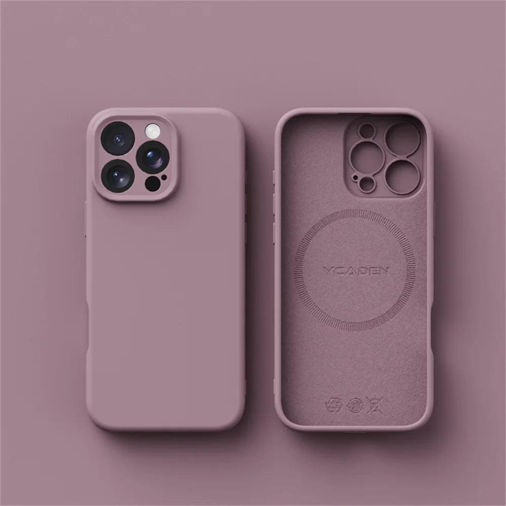 Luxury Liquid Silicone MagSafe Case for iPhone 17–11 Series