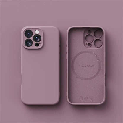 Luxury Liquid Silicone MagSafe Case for iPhone 17–11 Series