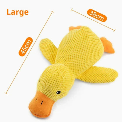 Dog toy plush companion sleeping duck bite resistant teeth grinding sound relief duck sound toy - Urbizia