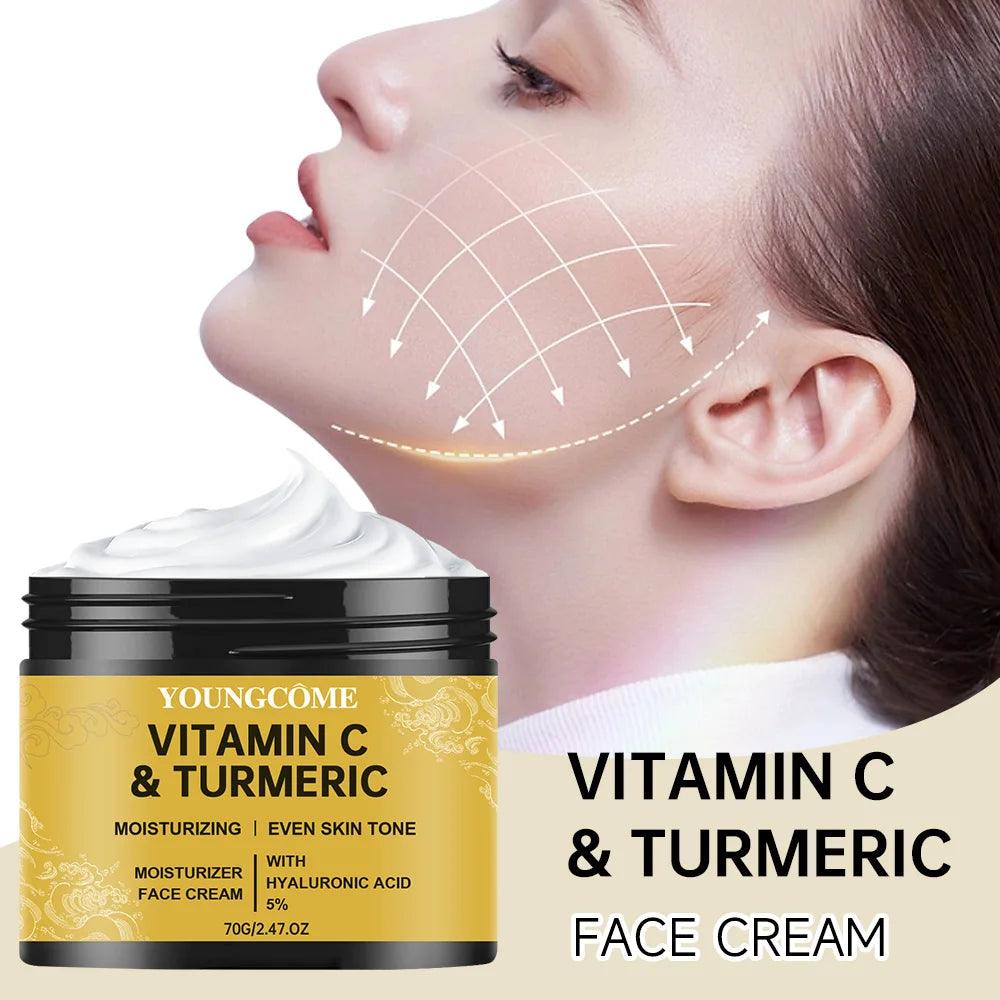 Turmeric Vitamin C Face Cream for Bright & Firm Skin