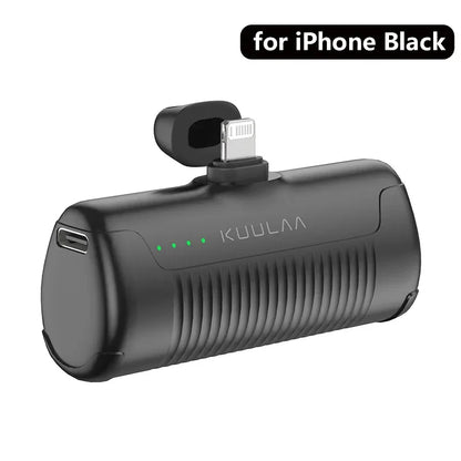 KUULAA Mini Power Bank 4500mAh PowerBank Portable Charger For iPhone 15 14 13 12 Pro Max Externe Batterie For Samsung/Xiaomi