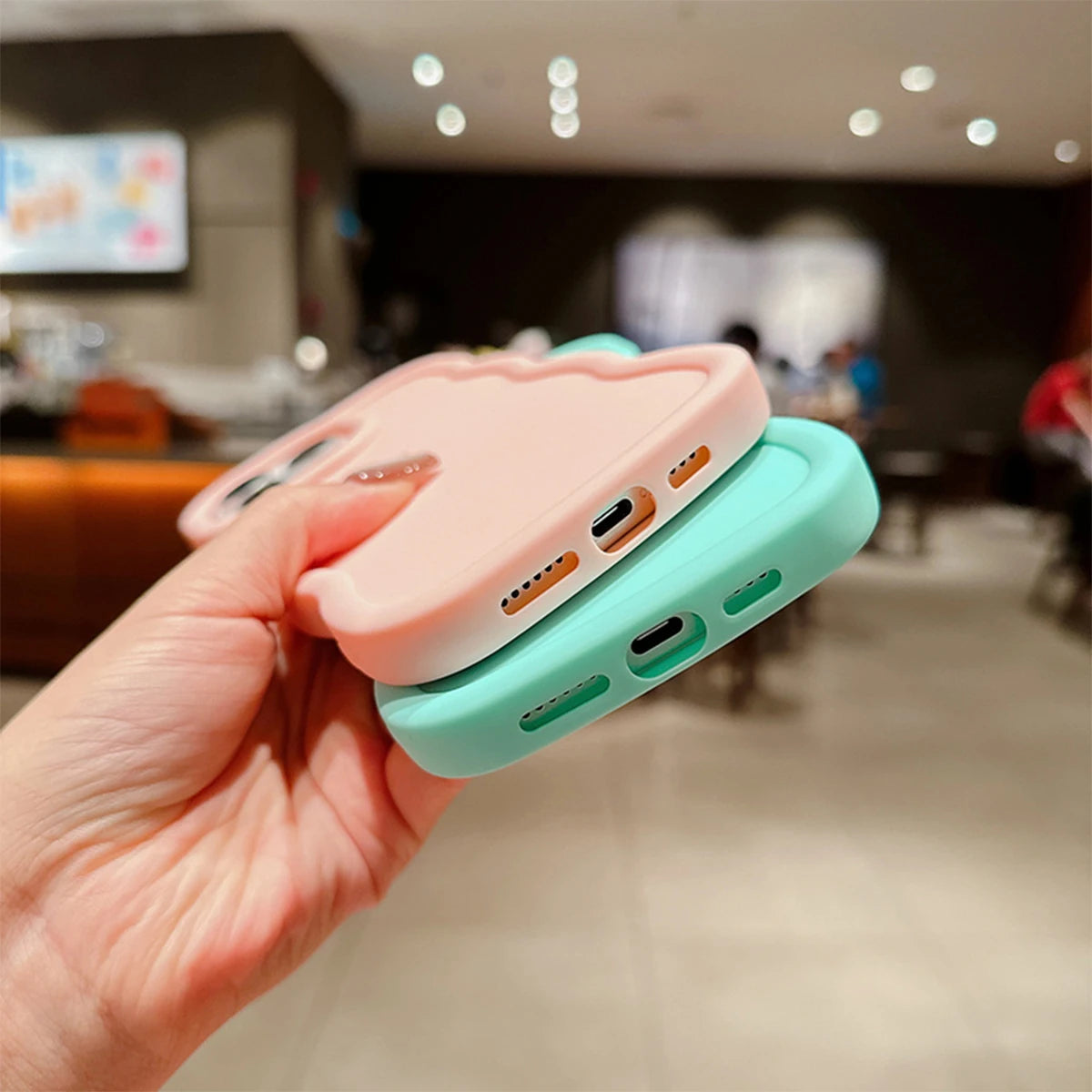 6 Pcs Wavy Edge Solid Color Soft Touch Shockproof Phone Cases, Minimalist Stylish Protective Covers Compatible with iPhone 12,13,14,15,16,17,18 Pro Max/Plus/Air