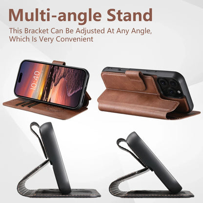 PU Leather Wallet Flip Case with Card Holder for iPhone