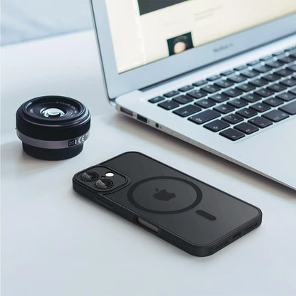 Luxury Magnetic Matte Shockproof Case – iPhone 11–16
