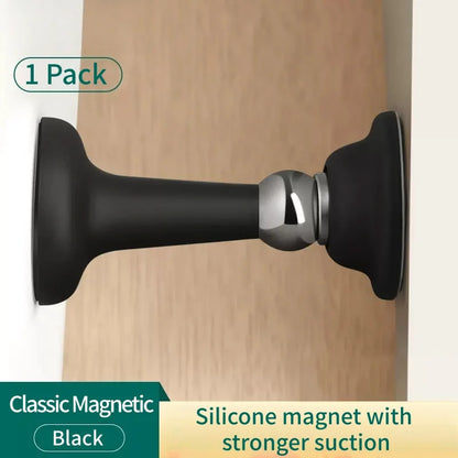 No-Drill Door Stopper for Room Bedroom Door Fixed Wall Protection Anti-Collision Household Silicone Strong Suction Floor Stopper