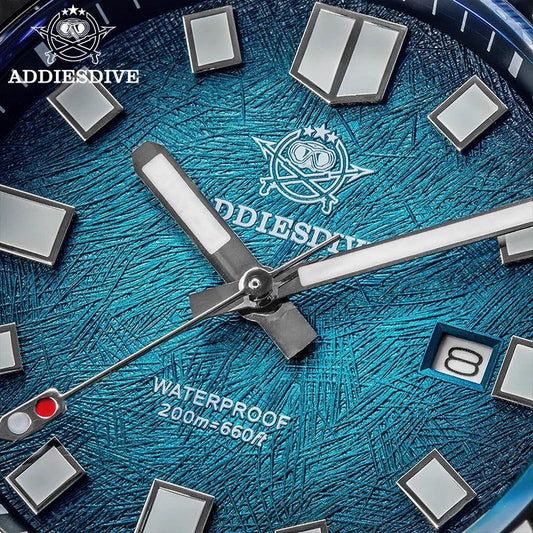 ADDIESDIVE NEW Men's Watch Sapphire Glass AR Coated Quartz Watches AD2511 Reloj Hombre 20Bar Waterproof Luminous Diving Watches