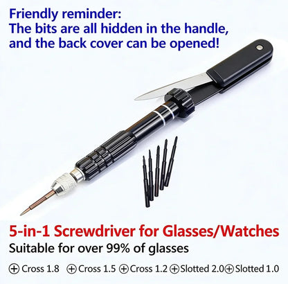 5-In-1 Multifunctional Slot Key Kit, Mobile Phone, Watch And Glasses Disassembly Tool, Laptop Repair Tool