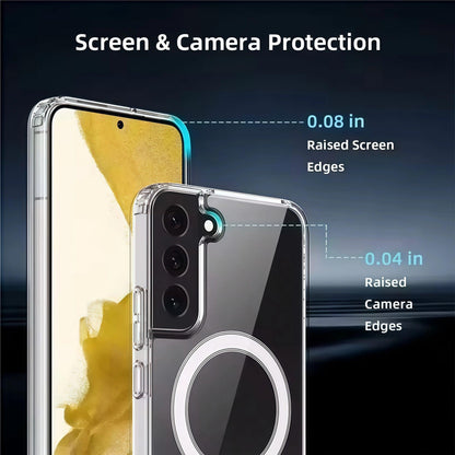 Transparent Magnetic Armor Case for Samsung Galaxy