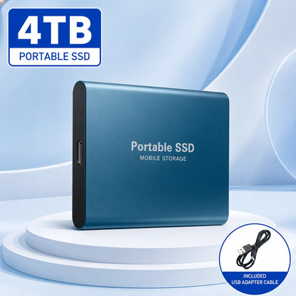Portable External SSD – USB 3.0 & Type-C Storage Drive