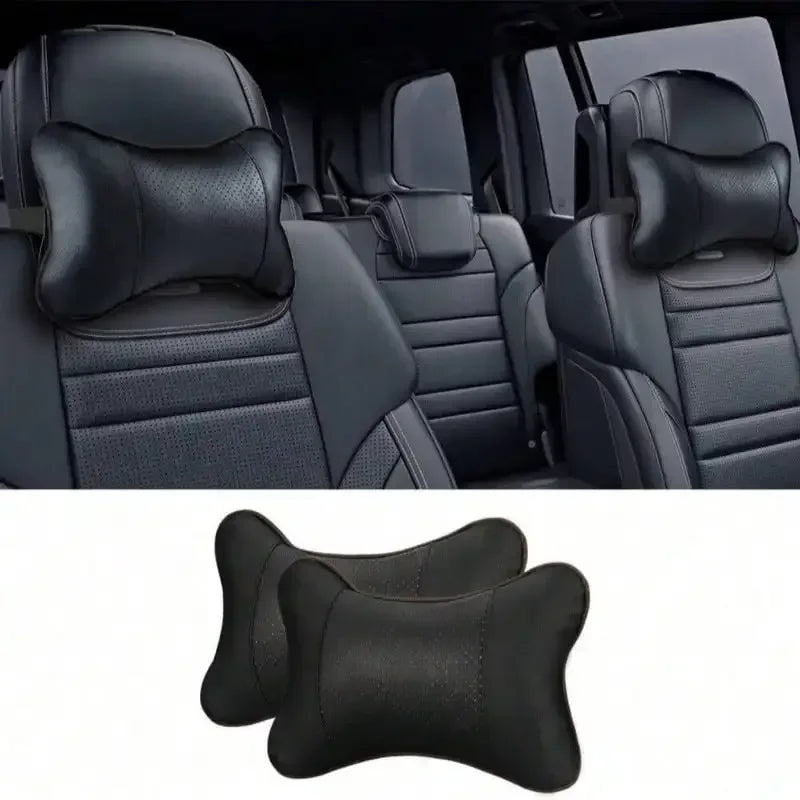 Auto Safety Car Seat Headrest with Breathable Mesh Relax Pillow Head And Neck Rest Cushion Auto Protector - Urbizia