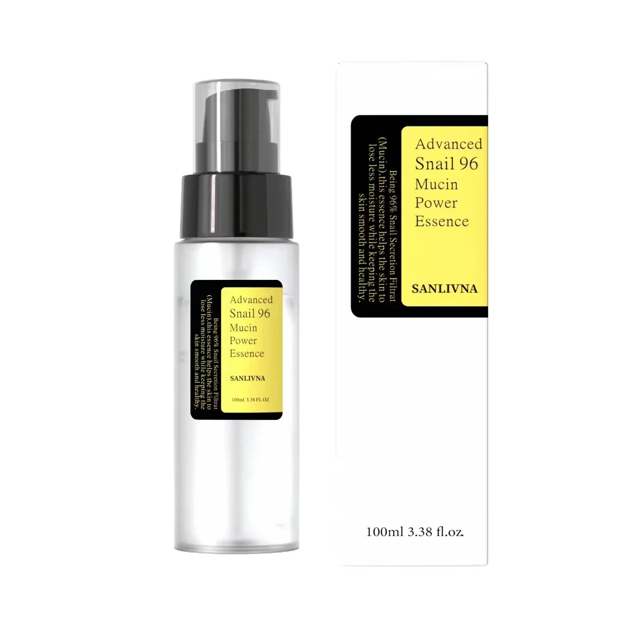 Snail Mucin 96% Korean Skin Care Facial Essence Fading Fine Lines Repair Essence Firming Facial Snail Brightening Anti-Aging