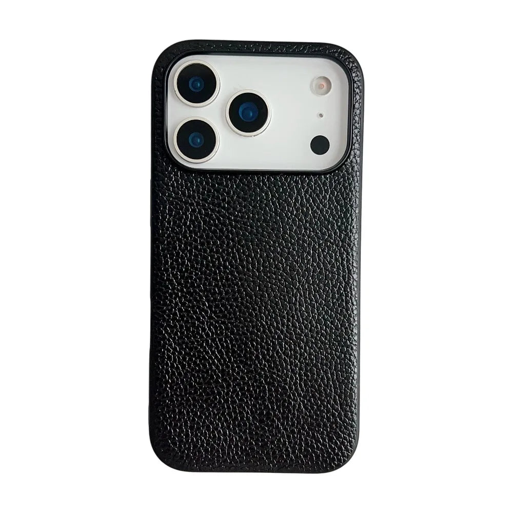 Snake Lichi Pattern Leopard Print PU Leather Case For iPhone18 17 Air 16 15 14 Plus Pro Max Shockproof Rugged Protect Back Cover
