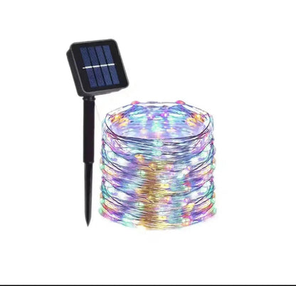 Solar Powered Fairy Lights 7M 12M 22M 32M Outdoor Waterproof LED String Lights 8 Modes for Garden Patio Tree Decor