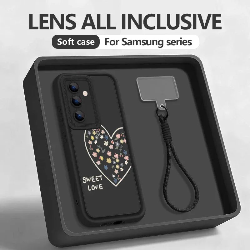 Sweet Love Hearts Lanyard Case for Samsung Galaxy