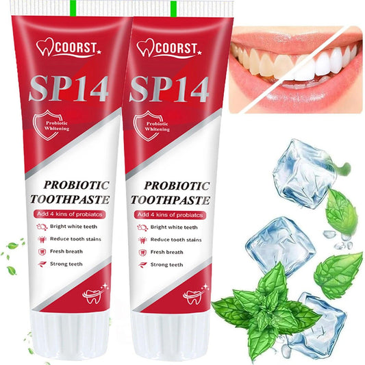 SP14 Ultra Whitening Brightening Toothpaste 1/2/3Pcs Gentle Mint Probiotic Stain Removing Fresh Breath Deep Cleaning Oral Care