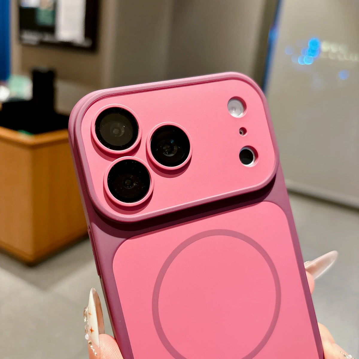 Matte Armor Magnetic Wireless Charging Phone Case For iPhone 18 17 16 15 Pro Max 14 12 13 11 Pro Case Magsafe Shockproof Cover