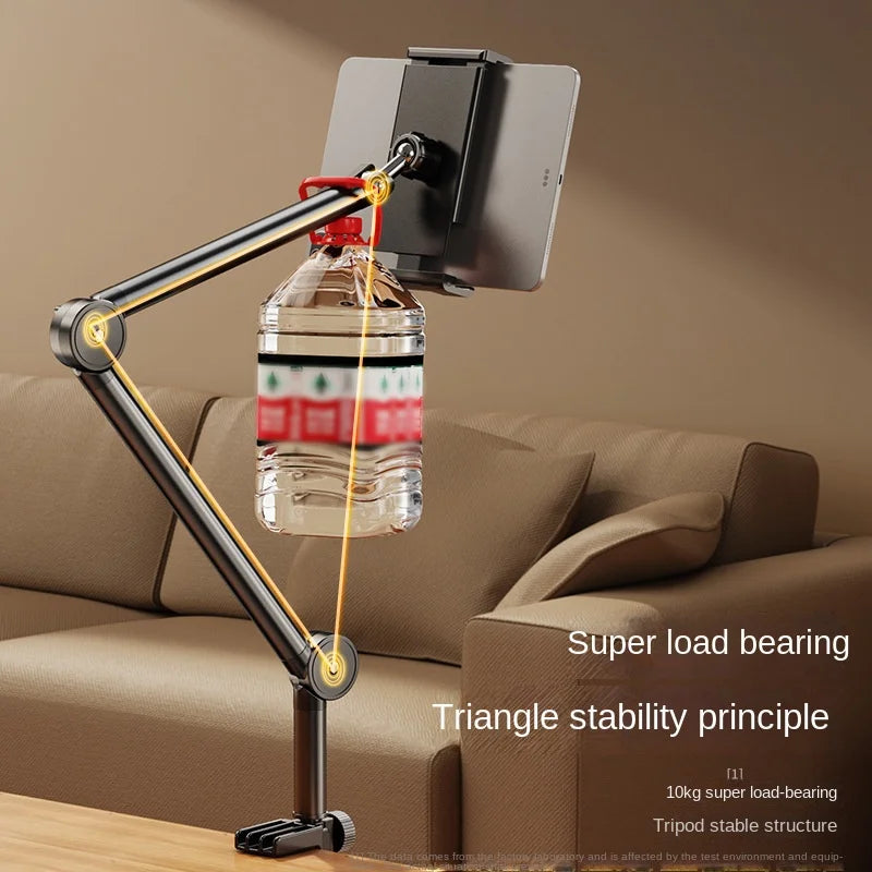 Desktop Mobile Phone Holder Bed Clip Lazy Live Broadcast Folding Cantilever Bracket For Apple Samsung iPad Tablet Stand Accessor