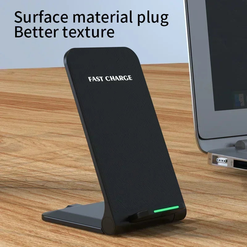 Wireless Charger Station Earphone Phone Fast Charging Charger Holder For iPhone 17 16 15 14 13 Pro Max Samsung S24 S23 Xiaomi