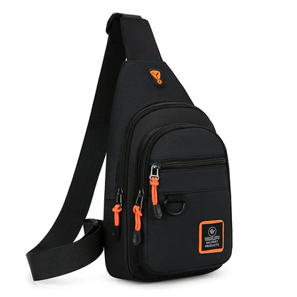 Men's Leisure Outdoor Hiking Bike Shoulder Bag, Waterproof Sports Crossbody Bag, Travel Backpack, Men's Chest Bag, Shoulder Bag