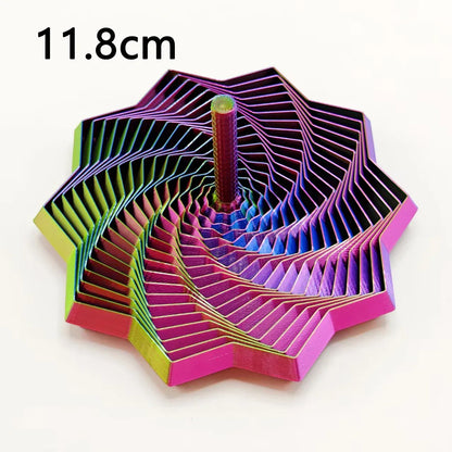 3D Sensory Fidget Star Spiral Visual Illusion Toy