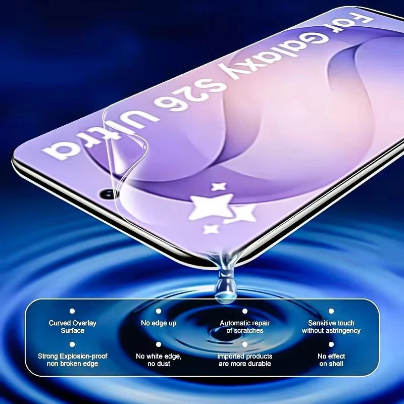 5Pcs Hydrogel Film For Samsung S26 S23 S24 S21 S22 S25 Ultra S9 S10 Plus S20 FE Screen Protector For Galaxy Note 20Ultra 10 Plus
