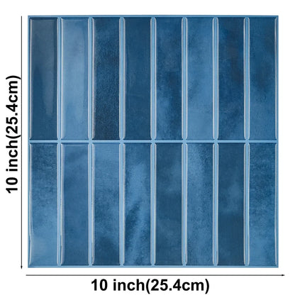 10 Sheets Peel and Stick Tiles 3D Waterproof Wall Tiles for Living Room RV PVC Wall Panels Interior Wall Decoration - Urbizia