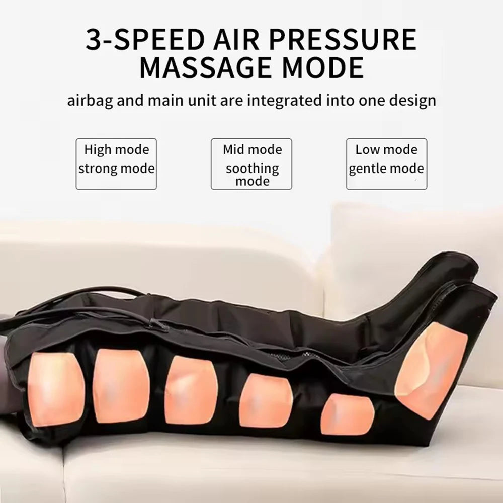 Air Compression Leg Massager Boots for Circulation Relief