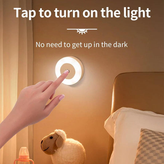 Rechargeable Dimmable LED Night Light – Touch Switch, Magnetic Mount