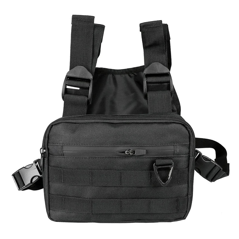 Outdoor Cycling Bag Lightweight Running Vest Backpacks Unisex Hiking Marathon Chest Rig Bag Storage Pocket Men Sports Chest Pack