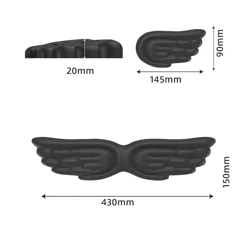 Mechanical Keyboard, Mouse, Wrist Rest, Computer Keyboard, Laptop, Angel Wing, Memory Foam, Mouse Pad Wrist Support - Urbizia