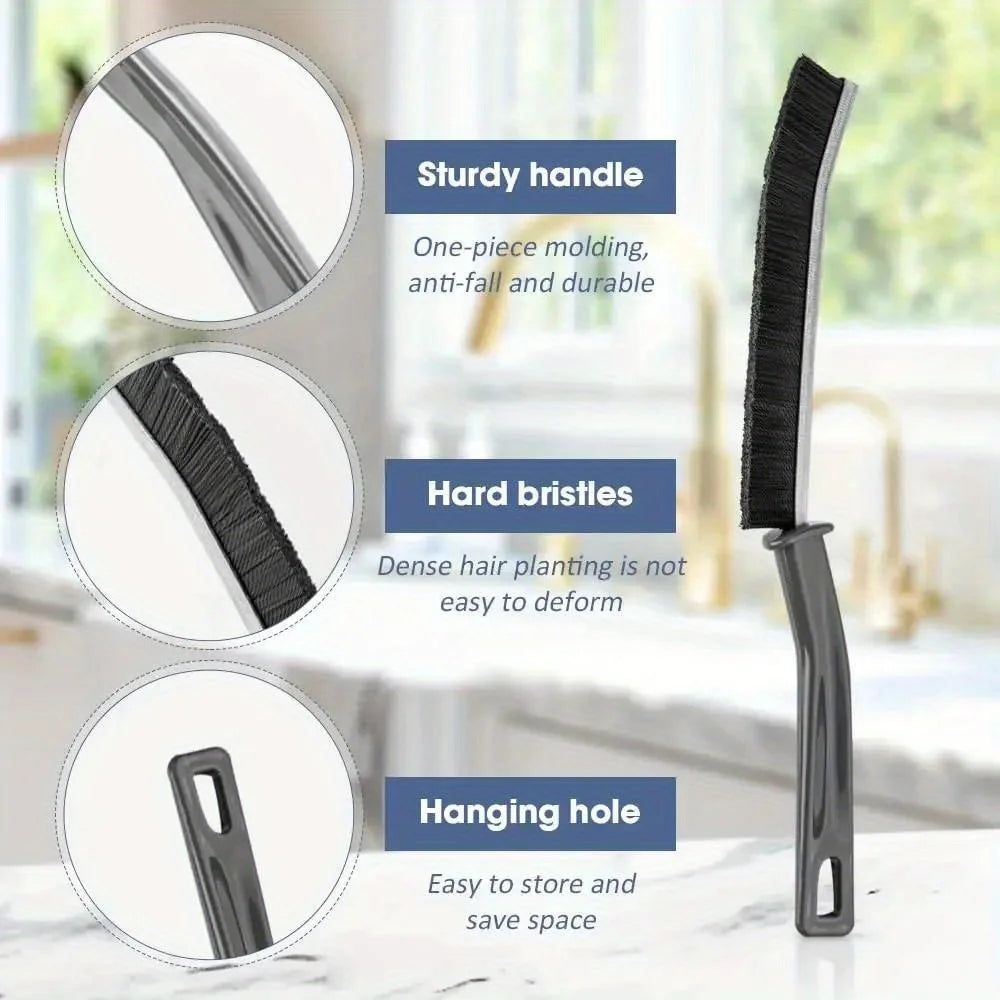 Hard-Bristled Crevice Cleaning Brush Grout Cleaner Scrub Brush Deep Tile Joints Crevice Gap Cleaning Brush Tools Accessories