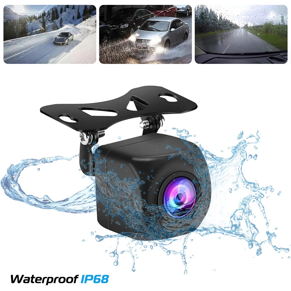 ESSGOO Universal AHD Car Backup Parking Reverse  Camera Night Vision Car Rear View Reverse Camera IP68 Waterproof 120° Wide View
