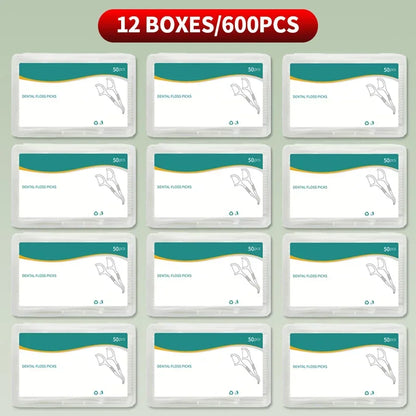 1000/600/300/150PCS - Ultra fine dental floss stick - Clean the gaps between teeth with one piece - Oral care tool - Urbizia