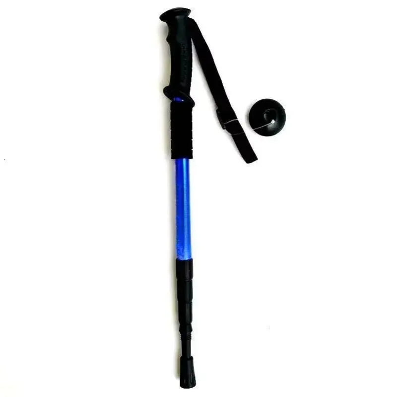 Ultralight Foldable Trekking Poles Shock Absorption Hiking Walking Sticks - Urbizia