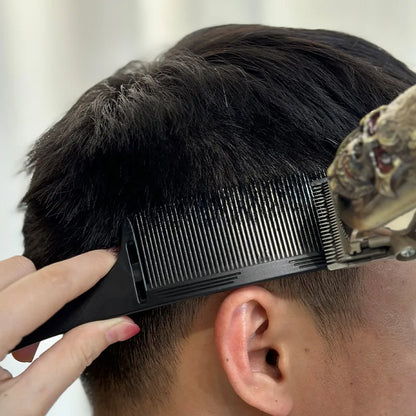 Barber Flat Top Haircut Comb Curved Hair Clipping Cutting Arced Comb Professional Hair Cutting Curved Positioning Comb