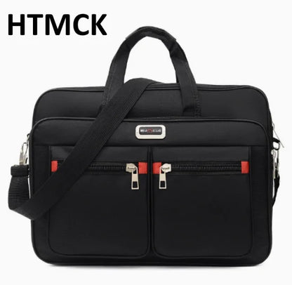 15.6 Inch Business Laptop Bag Oxford Cloth Multi‑Pocket Briefcase, Shoulder Messenger Handbag for Office Travel