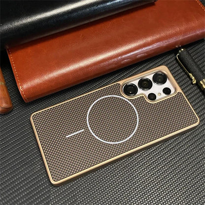 Samsung Galaxy Carbon Fiber Magnetic Case – S23 to S26