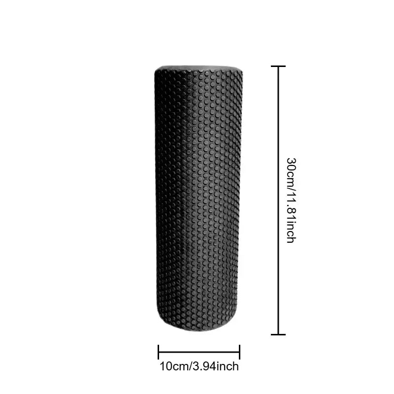 Hexagonal Yoga Roller: Round EVA Foam Cylinder for Pilates & Enhanced Home Workouts (Diameter 9.5cm, Length 29.7cm) - Urbizia