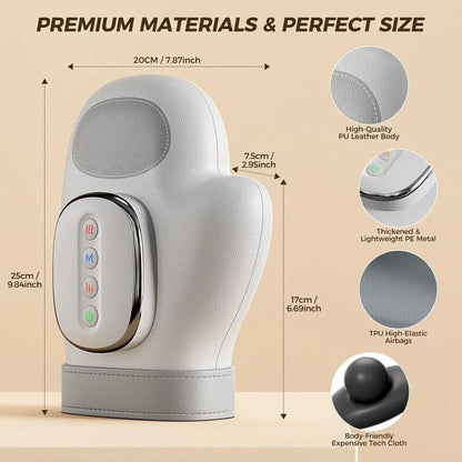 Newest Portable Electric Hand Massager with Heat Airbag Compression Cordless Glove Massage Fingers Palm Full Wrapped Relaxation
