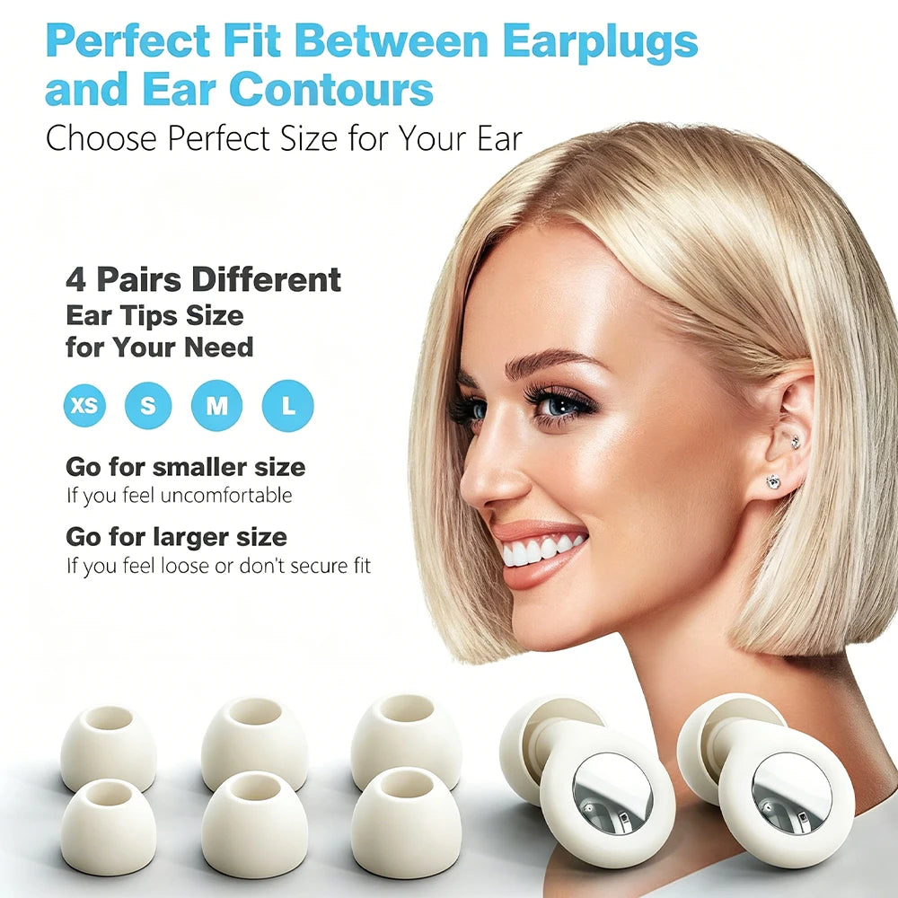 1Set Ear Plugs for Sleeping Sleep Aid Noise Reduction Super Soft Reusable Hearing Protection Anti Noise Earplugs for Travel Work