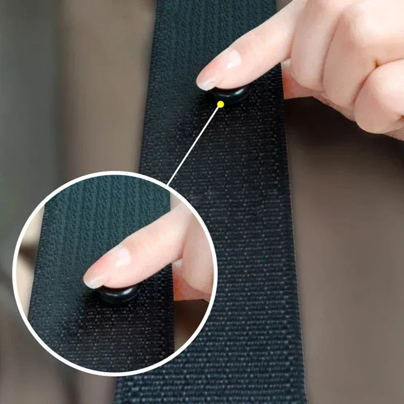 10 PCS Car Safety Seatbelt Stopper Buckle Auto Seat Belt Spacing Limit Stop Plastic Anti-slip Button Retainer Rivet Stud Clips - Urbizia
