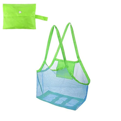 Kids Portable Beach Bag Anti-Sand Waterproof Toy Storage Net Large Capacity Mesh Travel Towel Outdoor Bag