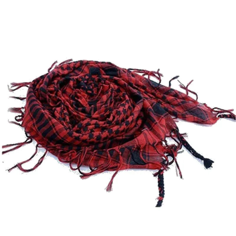 Fashion Military Fashion Lightweight Army Plaid Scarf Unisex Tactical Arab Scarf To Keep Warm