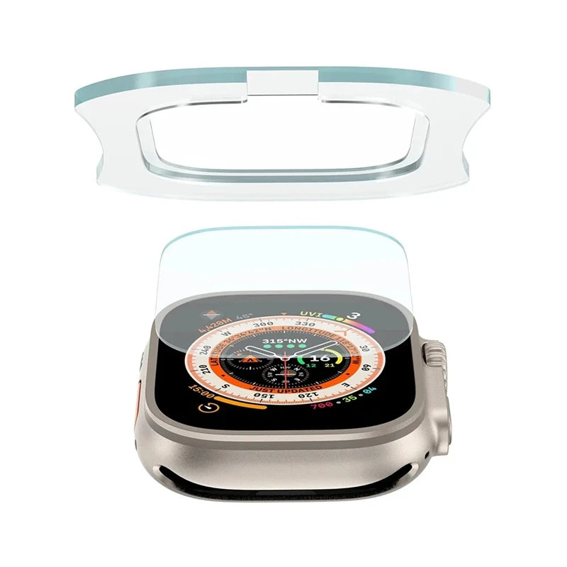 Tempered Glass for Apple Watch Ultra 1 2 3 49mm Anti-Scratch Screen Protector IWatch Ultra Seconds Installation Protective Film