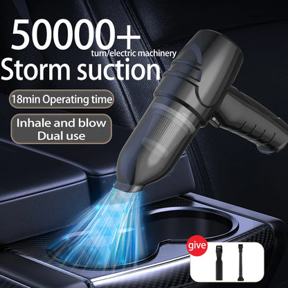 Wireless Car Vacuum Cleaner High-Power Dual-Use (Car & Home) Powerful Multi-Functional Handheld Vacuum with Strong Suction